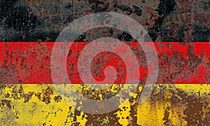 Old Germany grunge background flag