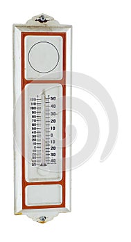 An old glass style thermometer