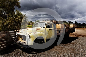 Old GMC Flatbed Truck