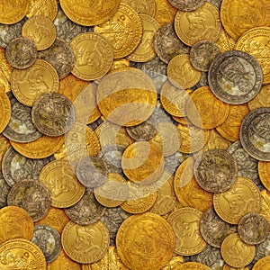 Old gold coins