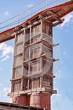 Old Gold Mining Tower Now Defunct