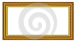 The old gold wooden frame