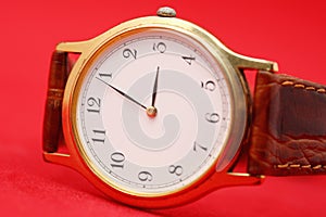 Old gold wristwatch