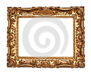 Old golden frame