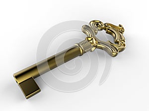 Old golden key