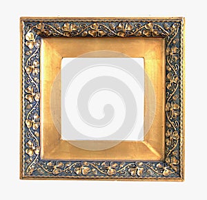 Old golden picture frame