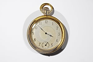 Old golden pocket watch