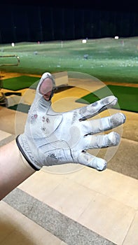 Old golf glove