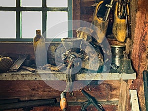 Old Goodies, workstation, wooden shoes/clogs, holland/netherland