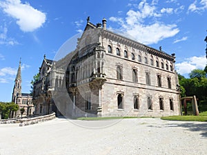 OLD CHAPEL IN COMILLAS, CANTABRIA photo