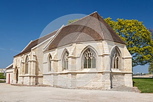 Old Gothic church in the castle of Caen