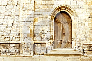 Old gothic door.