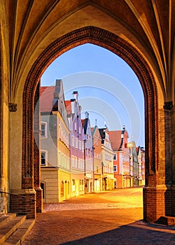 Old gothic town Landshut, Bavaria, Germany photo