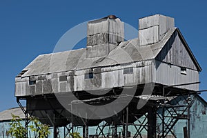 Old grain elevator that used to be a significant part.