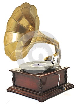 Old gramophone photo