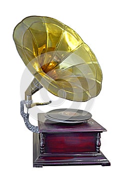 Old gramophone.