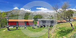 Old Granary at National Park in North Portugal photo