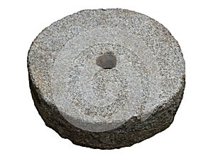 Old granite mill stone