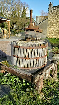 Old grape press