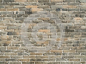 Old gray brick wall texture background