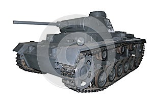Old gray medium tank