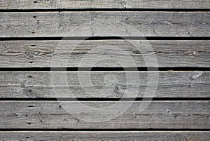 Old gray Wooden board horizontal texture background