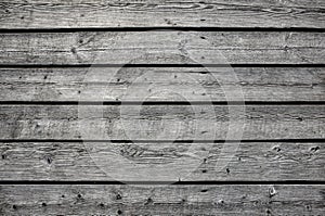 Old gray Wooden board horizontal texture background