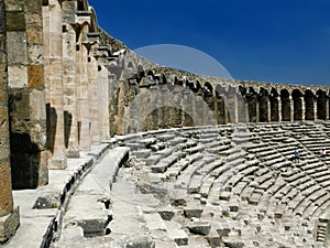 Old greek amphitheater Aspendos