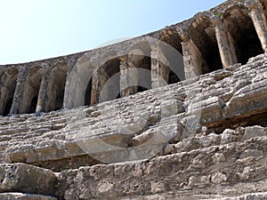 Old greek amphitheater Aspendos