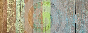 Old green blue and nature vintage wood wall texture banner background