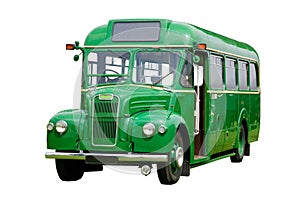 Old green bus