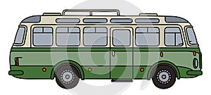 Old green bus