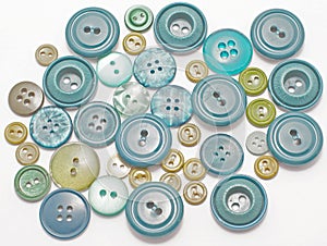 Old green buttons
