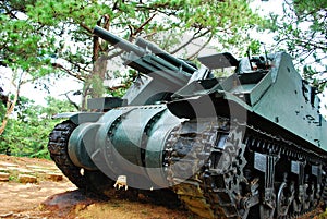 Old Green Heavy War Tank