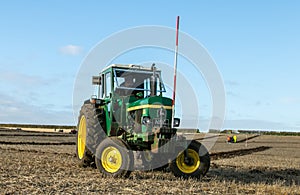 A old green john deere 2030 tractor