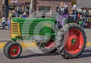 Old Green Oliver tractor in Pella, Iowa.