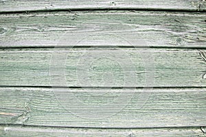 Old green painted wood wall - texture or background