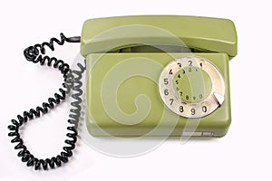 Old green phone