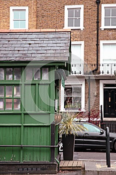 The old green taxi house in London