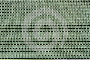 Old green tile roof (pattern texture)