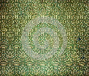 Old green wallpaper