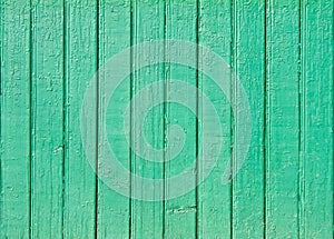 Old green wooden plank background