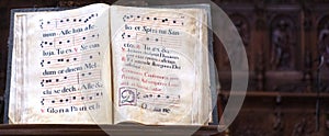 Old gregorian book photo
