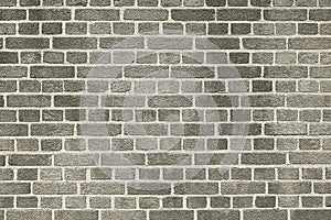 Old grey brick wall background texture