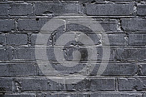 Old grey painted brick wall texture or background. High contrast and resolution image with place for text. Template for design