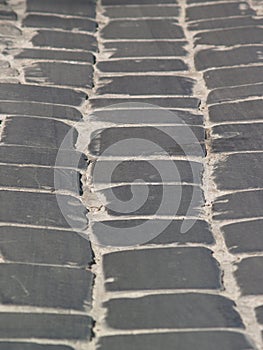 Old grey stone pavement background