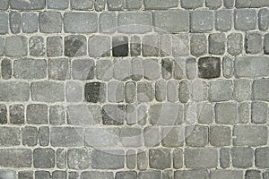 Old grey stone pavement background texture