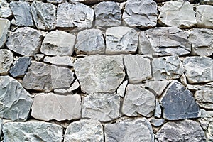 Old grey stone wall