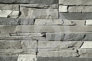 Old grey stone wall background texture