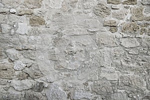 Old grey stone wall background texture